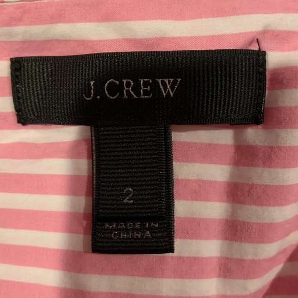 J. Crew V-neck Striped Bell Sleeve Blouse size 2 - Picture 4 of 7